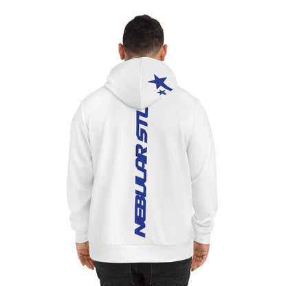 Nebular Studio Graphic Hoodie - Bold Blue Streetwear Pullover